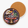 250 Years USA Anniversary Ceramic Coaster | Patriotic Eagle Liberty Coaster TH10 169429