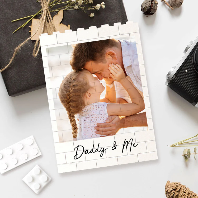 Custom Photo Daddy And Me Building Brick Blocks Gift For Family TH10 169945