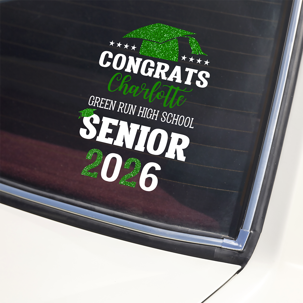 Personalized Congrats Graduation Car Window Decal Sticker HA75 898826