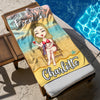 Just A Girl Who Loves Beaches Personalized Beach Towel Summer Vacation Gift CH07 895810