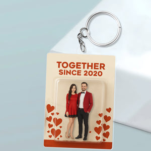Custom Photo A Lifetime Of Love - Couple Acrylic Keychain HO82 893916