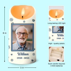 Custom Photo Gone But Never Forgotten - Personalized 3D Inflated Effect LED Candle LM32 895009
