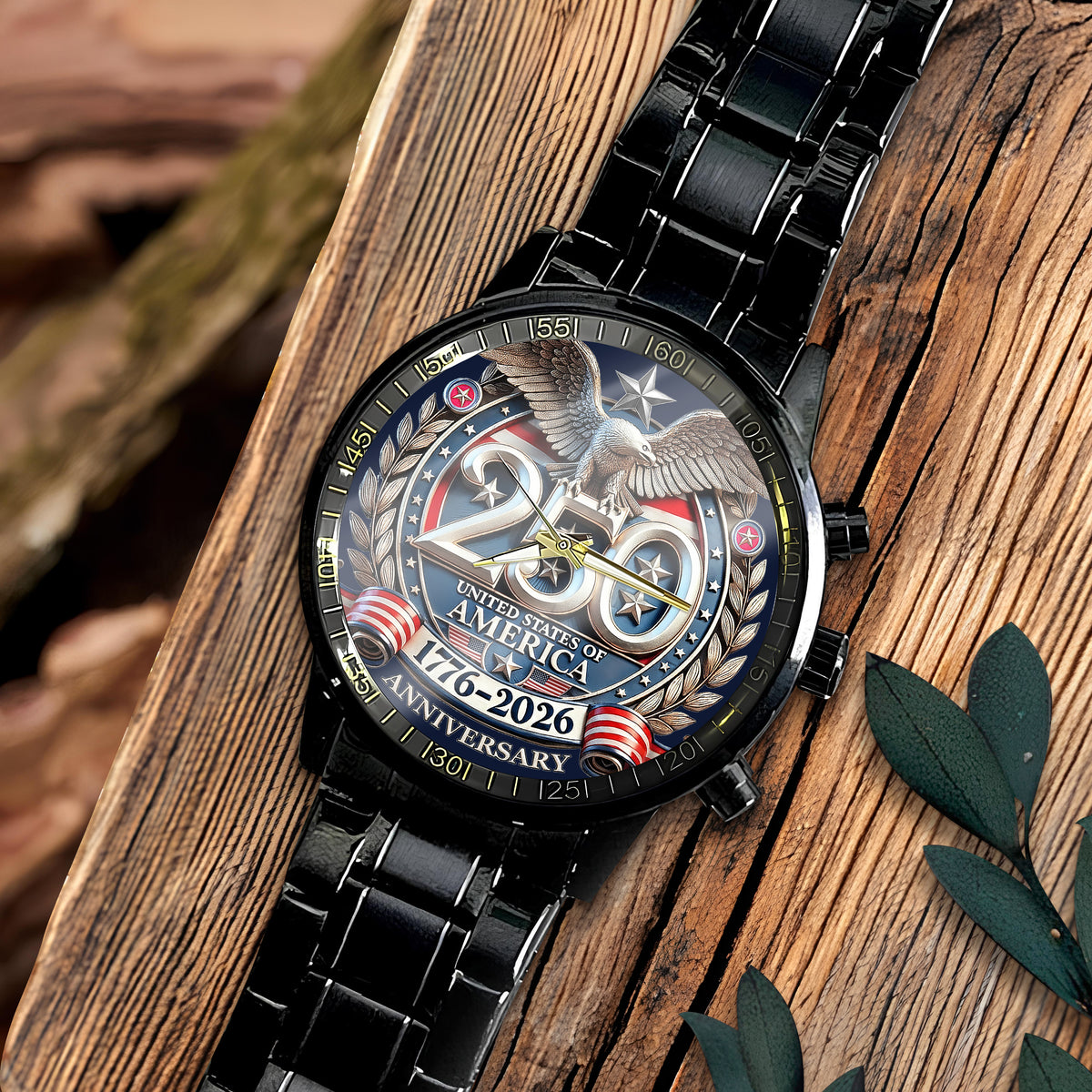 USA Eagles 250th Anniversary Semiquincentennial 1776-2026 Men's Wrist Watch HA75 920598