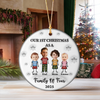 First Christmas As A Family Personalized 3D Inflated Effect Ceramic Ornament CH07 899496