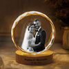 Custom Wedding Photo Engraved Crystal Photo With Light CH07 910034