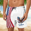 Personalized American Pride Patriotic 250th Anniversary Eagle Beach Short HA75 920880