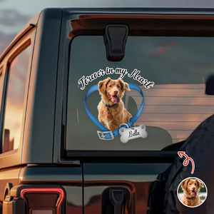 Custom Photo Forever In My Heart Memorial Car Window Decal Sticker CH07 899600