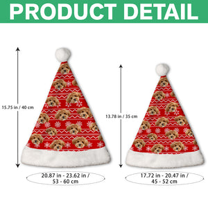Custom Funny Dog Face Christmas Unique Santa Hat For Dog Lovers LM32 895341