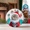 Custom Photo Cat I Am Santa 3D Inflated Effect Ceramic Ornament Personalized Gift For Cat Lovers HO82 894710
