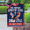 Custom Family Name 250 Years of Blessing America Garden Flag LM32 899011