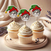 Custom Photo Cute Cat Cupcake Topper Christmas Gift For Cat Lovers TH10 894751