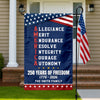 Personalized 250 Years of Freedom American Allegiance Merit Endurance US Garden Flag HO82 902120