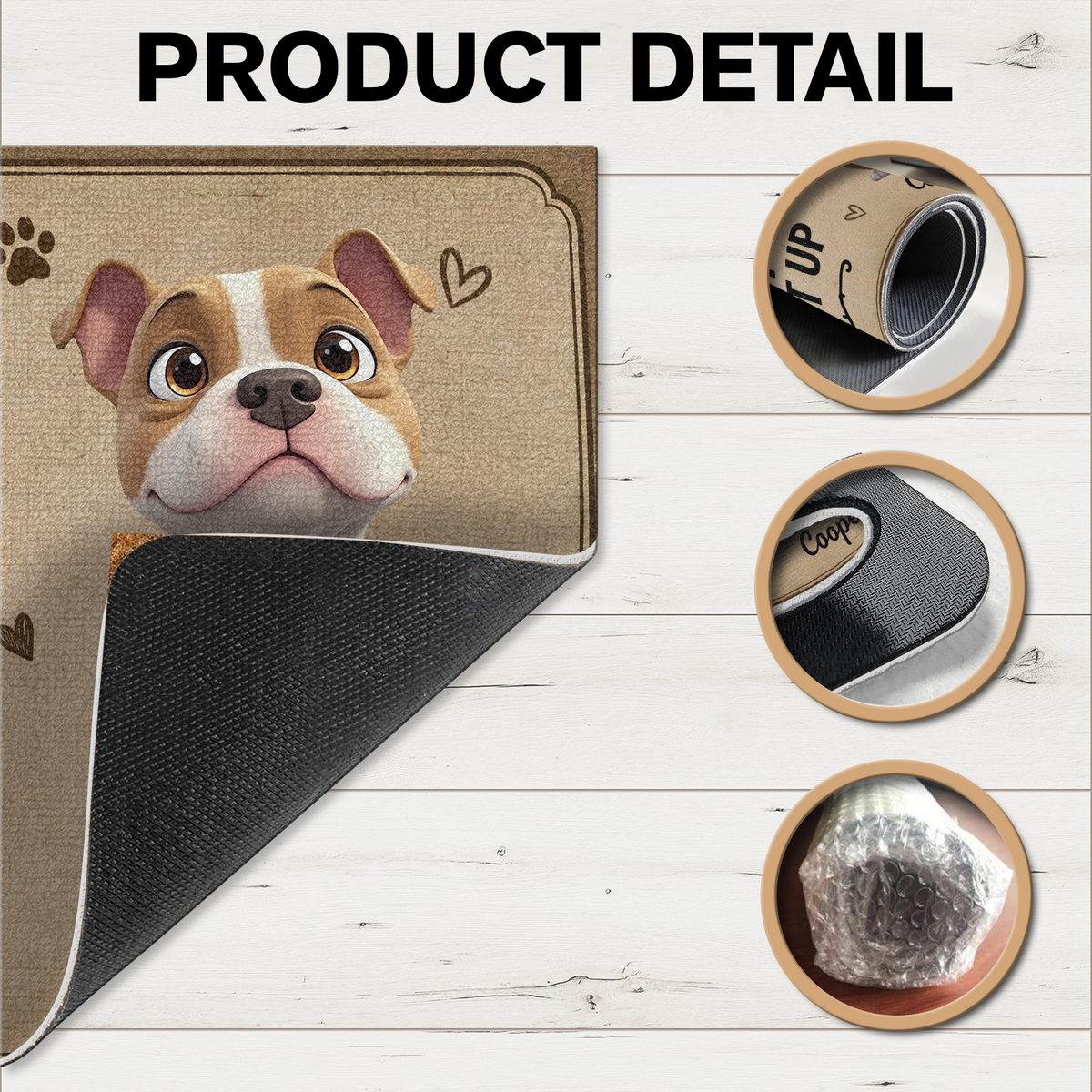 Personalized This Is My Happy Place Doormat For Dog Lover Home Entrance Decor Gift CH07 180126