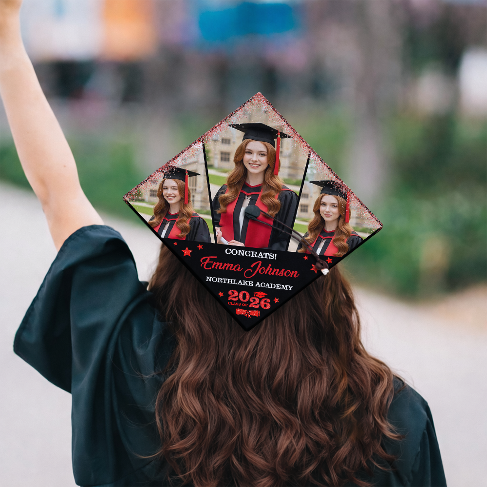 Custom Photo Class of 2026 Graduation Cap Topper Graduation Gift CH07 910890