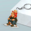 Custom Photo Dad And Kid - Photo Figure Acrylic Keychain Father's Day Gift HA75 892376