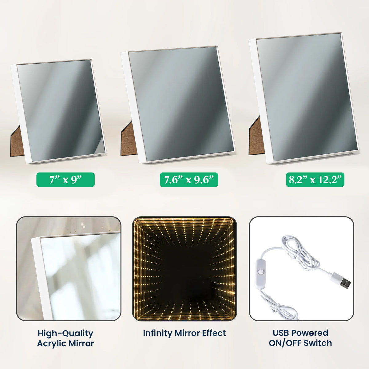 Custom Photo Life Would Be Boring Without Me Dog Infinity Mirror Light Box - Mother's Day Gift, Dog Mom Gift HO82 901622