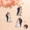 Custom Wedding Photo Acrylic Pin for Groom Newlywed Gift CH07 911078