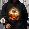 Custom Photo Pumpkin Cute Dog Lover Halloween Dark Shirt HO82 894984