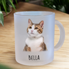 Custom Cat Photo Glass Mug For Cat Lovers CH07 899276