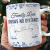 Family Love Knows No Distance Toile De Jouy Style Personalized 3D Inflated Effect Mug HO82 894748