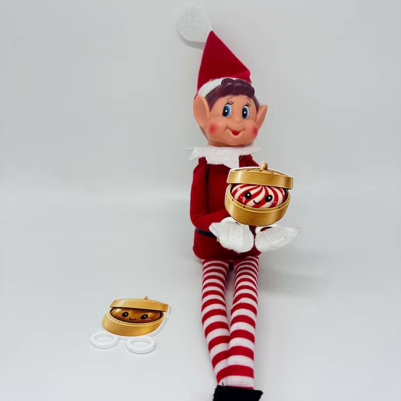 Elf Dumpling Squishy Acrylic Prop, Christmas Elf Accessory HO82 904014
