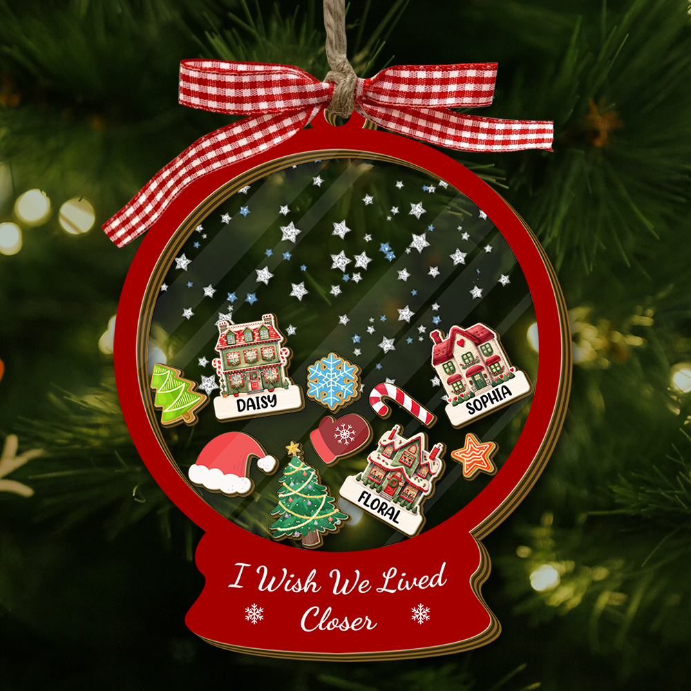 I Wish We Lived Closer - Personalized Shaker Ornament Gift For Friend, Best Friend CH07 899016