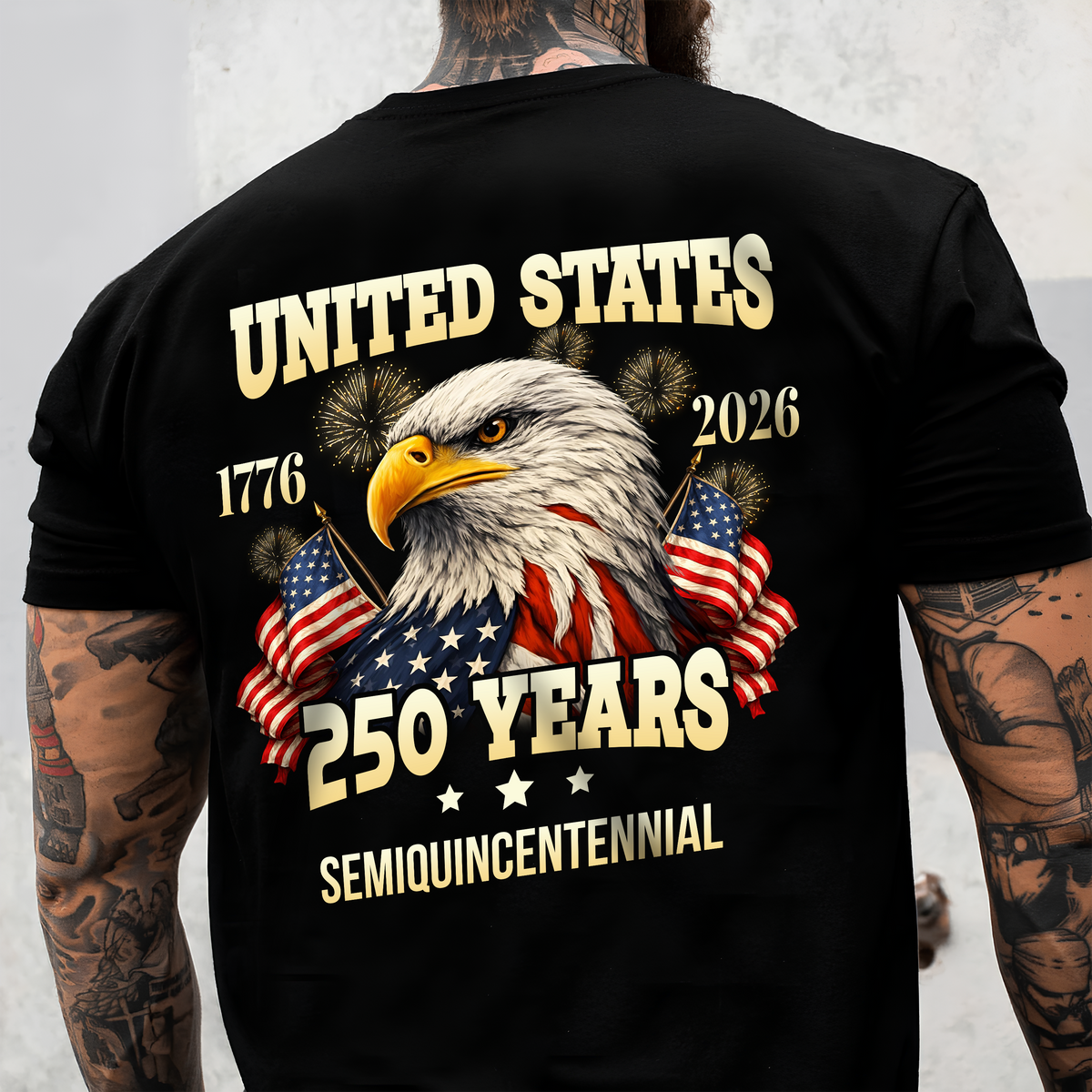USA 250 Years Semiquincentenial Back & Front Shirt Pround of American Shirt CH07 910952