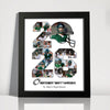 Senior 2026 Football Photo Collage – Personalized Picture Frame Player Gift & Football Keepsake HO82 900308