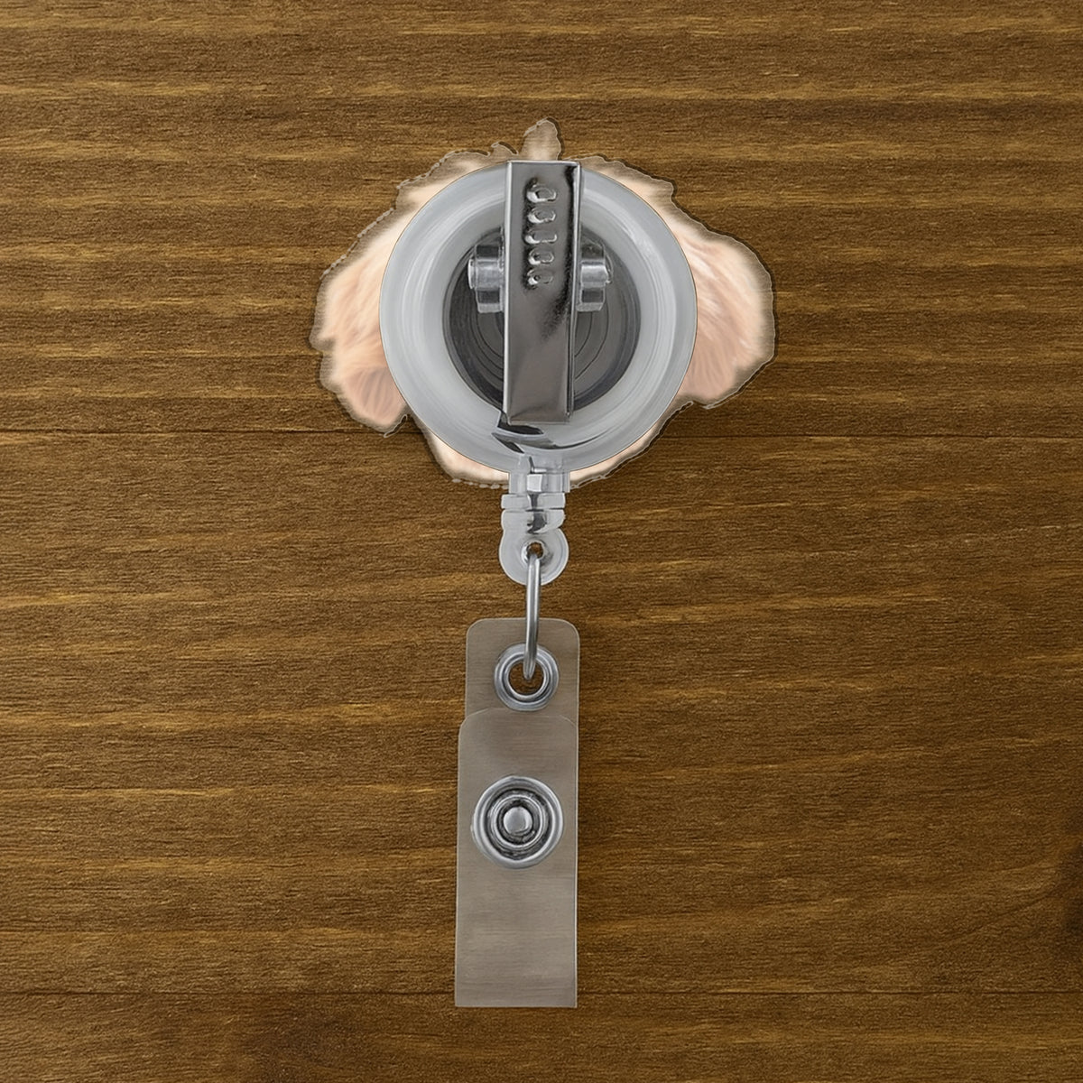 Custom Cute Dog Face Acrylic Badge Reel CH07 911150