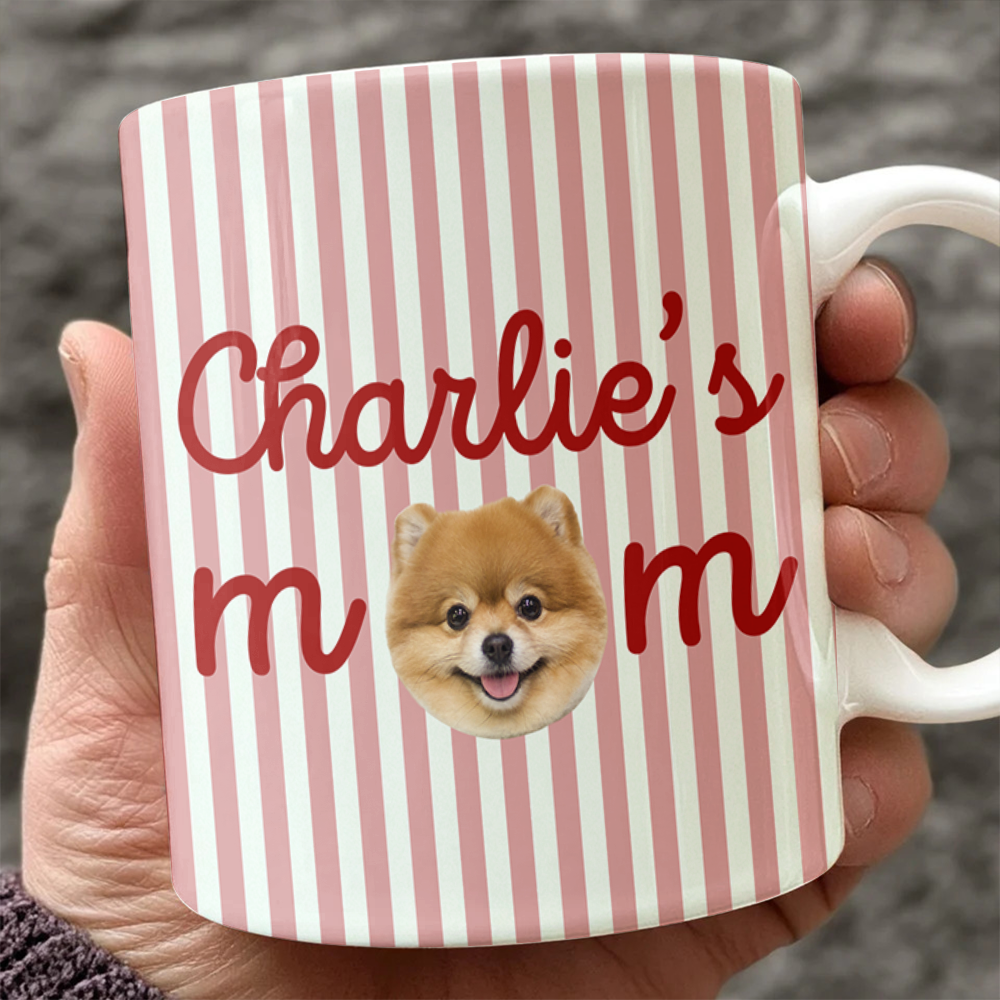 Custom Pet Photo Dad Mom Mug For Pet Lover Gift CH07 180058