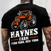 Personalized Tractor Farming Back & Front Dark Shirt CH07 895792