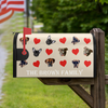 Custom Dog Face Photo With Icon Mailbox Cover TH10 898397