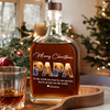Custom Photo Merry Christmas Dad Family Whiskey Bottle LM32 893859