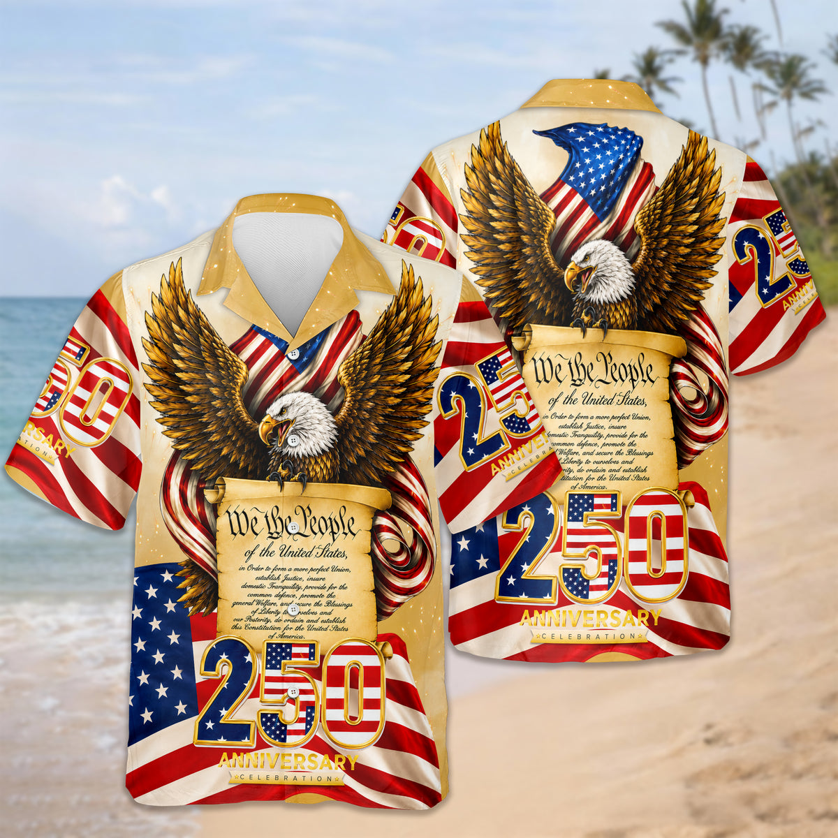 We The People 250 Anniversary Patriotic Hawaii Shirt HA75 921618