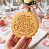 Custom Family Name Wishing You A Joyful Christmas Cookie Stamp HA75 919612