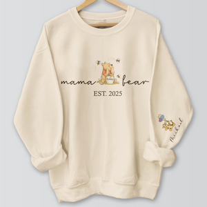 Personalized Mama Bear EST Mother's Day Sleeve Printed Sweatshirt LM32 893183