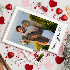 Personalized Couple Photo I Love You Forever Building Brick Blocks LM32 899155