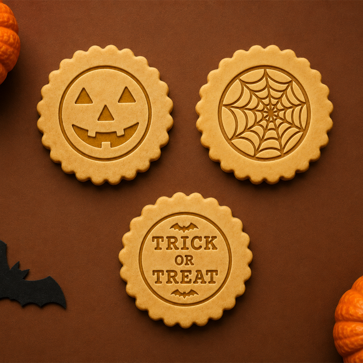 Custom Trick Or Treat Halloween Cookie Stamp – Personalized Baking Tool For Halloween Party TH10 170533
