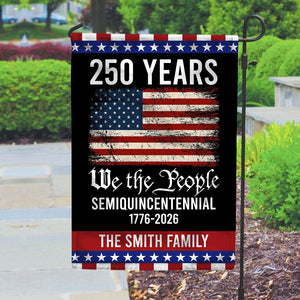 250th Anniversary USA Flag Patriotic 4th of July We The People 1776 Garden Flag CH07 910108