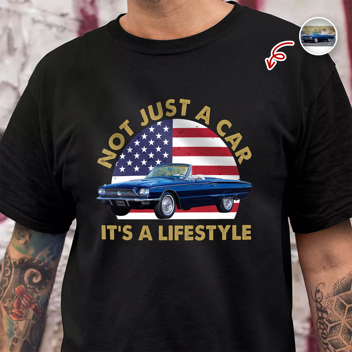 Not Just A Car, It's A Lifestyle Custom Car Photo Retro Dark Shirt CH07 896570