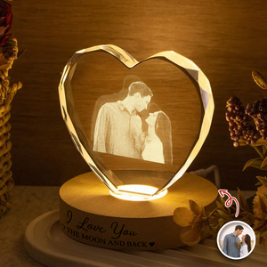 Personalized Couple Photo Engraved Crystal Photo With Light CH07 899782
