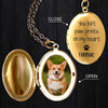 Custom Photo You Left Paw Prints On My Heart Dog Memorial Locket Necklace HO82 893674