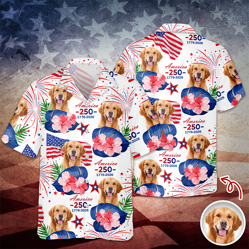 Custom Dog Photo Hawaii Shirt Gift For Pet Lovers TH10 169051