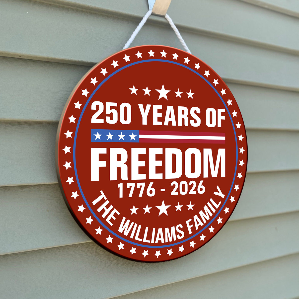 250 Years Of Freedom Custom Family Name Personalized Door Sign TH10 898739