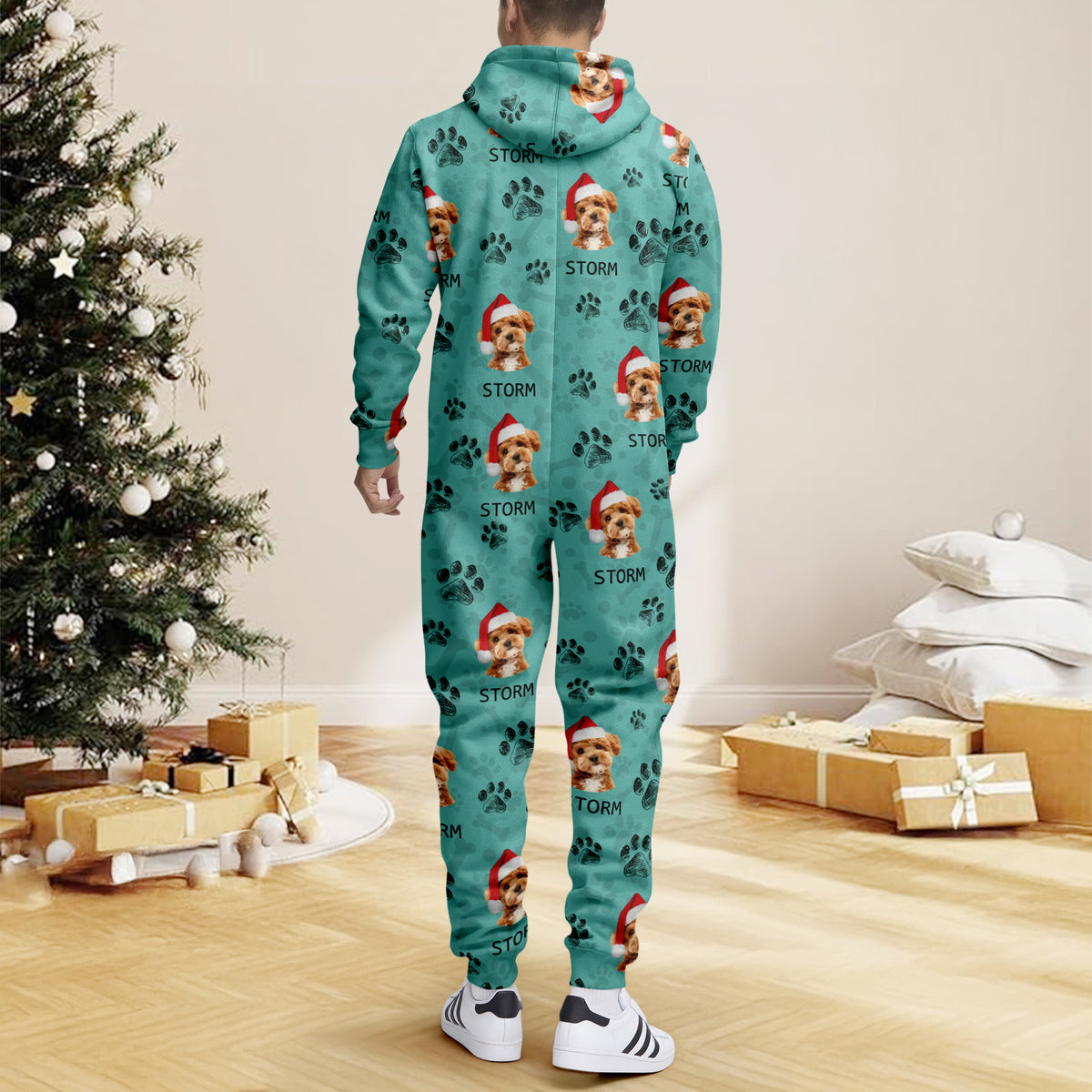 Custom Photo With Dog Cat Paw Onesie Pajamas For Dog Lovers HO82 893242