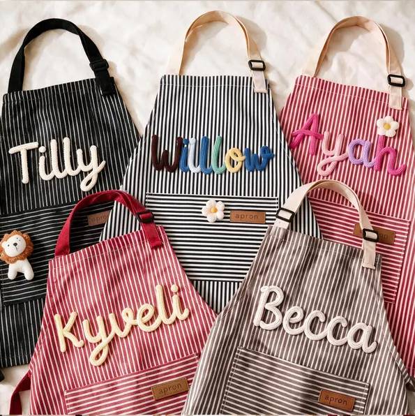 Personalized Cooking and Painting Apron With Pocket - Family Aprons, Birthday Gift HO82 904292