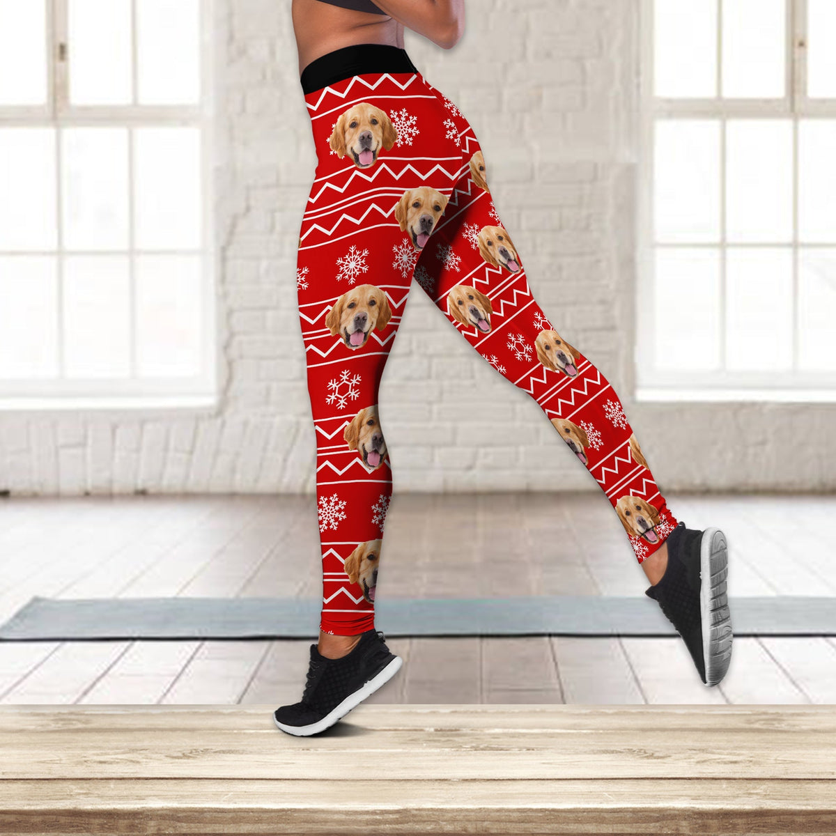 Custom Photo Christmas Dog Legging HO82 900538