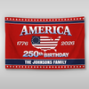 Custom Name 250th Anniversary USA House Flag HO82 901192