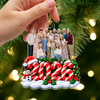 Personalized Family Photo 2026 Candy Cane Christmas Acrylic Ornament HO82 903856