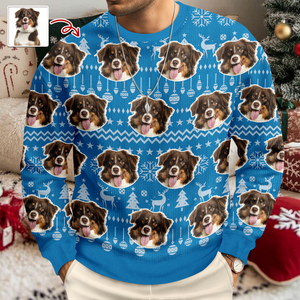 Custom Photo Have A Pawesome Christmas Ugly Sweater TH10 896291